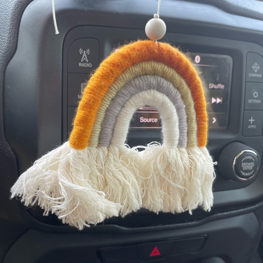 Handmade Rainbow Car Charm